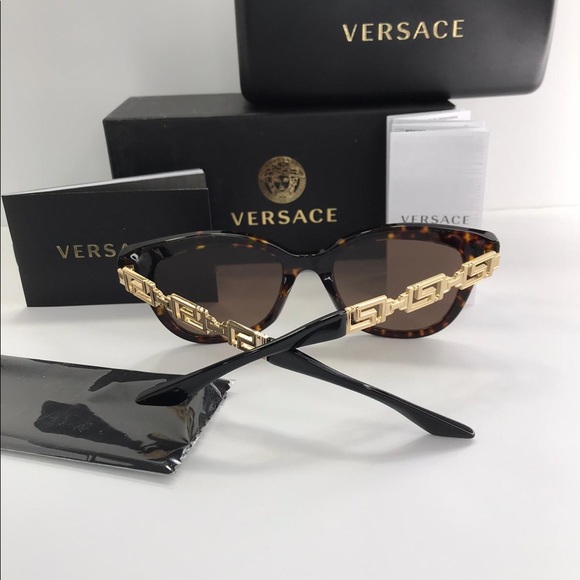 NEW VERSACE VE4394 108/73 HAVANA CAT EYE EYEWEAR - Picture 9 of 9